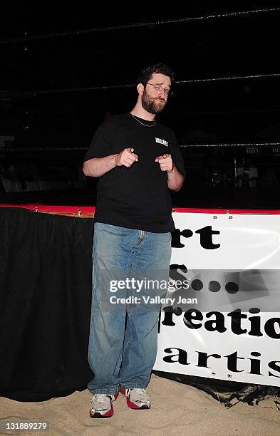 Dustin "Screech" Diamond attends Celebrity Boxing Match Featuring Michael Lohan and Frank Sorrentino at The Ocean Manor on June 4, 2011 in Fort...