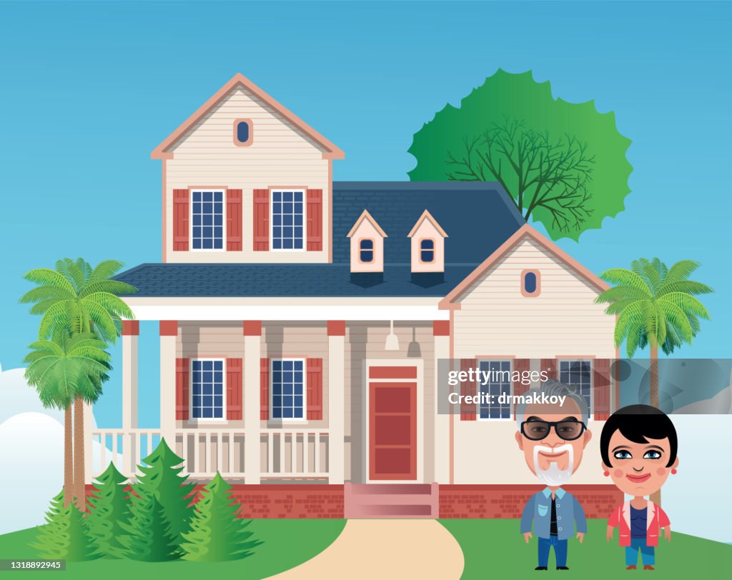 Us Home Vector American Home High-Res Vector Graphic - Getty Images