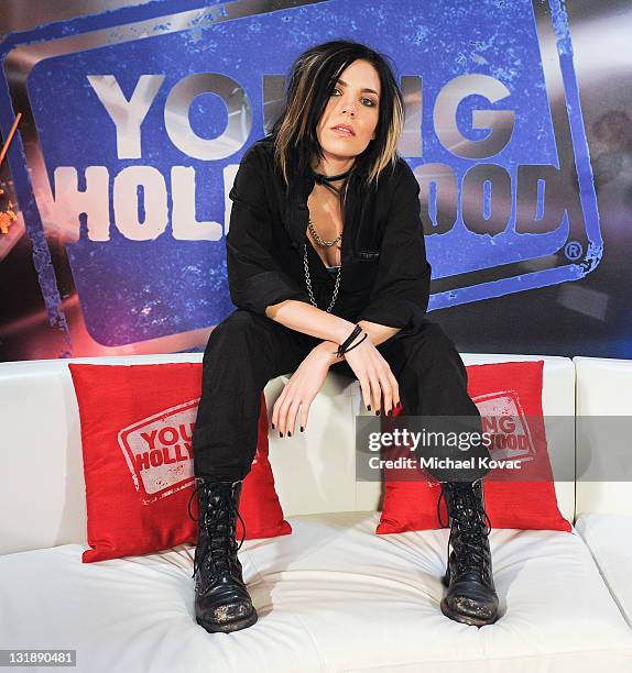 Musician Skylar Grey visits YoungHollywood.com at Young Hollywood Studio on June 13, 2011 in Los Angeles, California.