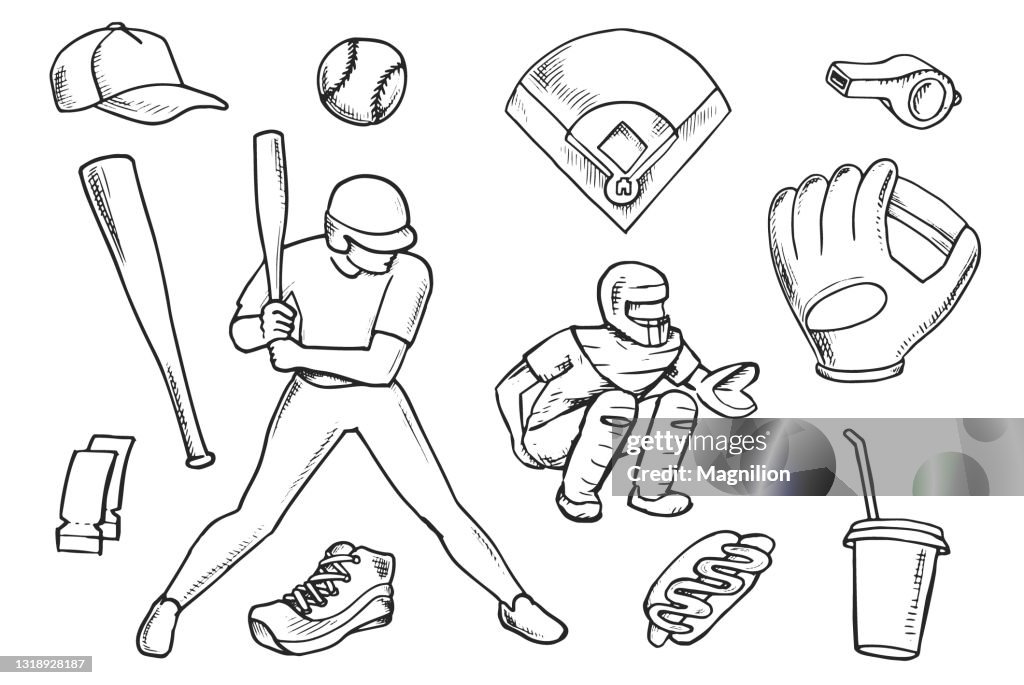 Baseball Doodle Set