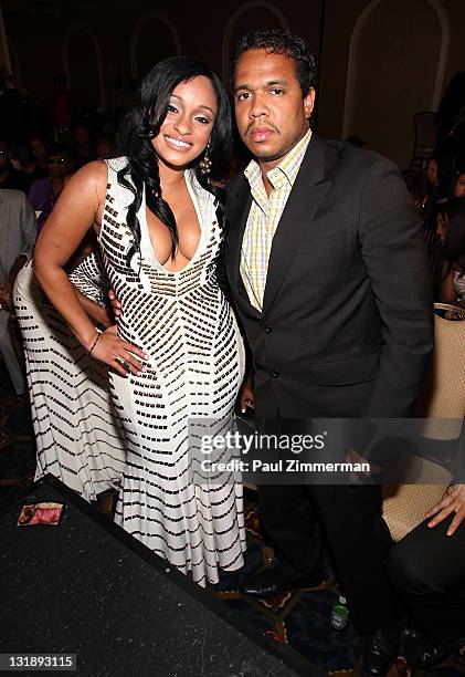 Tahiry Jose and Johnny Nunez attend the 2nd annual Blackout Awards at the Newark Hilton Gateway Hotel on June 12, 2011 in Newark, New Jersey.
