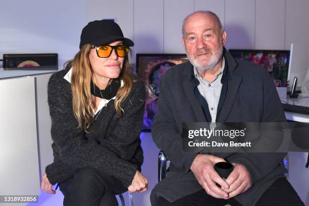 Cerys Matthews and Vince Power attend a private view of new exhibition "Hope" by Prodigy frontman and artist Maxim and mixed-media artist Dan Pearce...