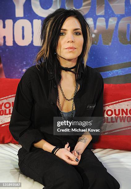 Musician Skylar Grey visits YoungHollywood.com at Young Hollywood Studio on June 13, 2011 in Los Angeles, California.