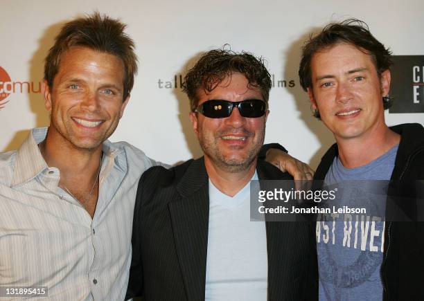 David Chokachi, Allen Cognata and Jason London arrive to "The Putt Putt Syndrome" Los Angeles Premiere at Culver Plaza Theaters on June 3, 2011 in...