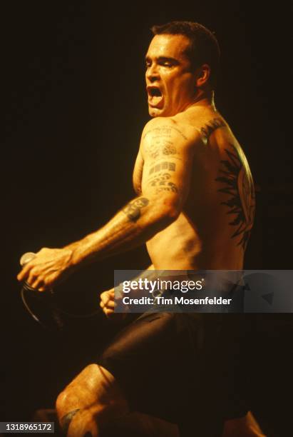 Henry Rollins performs at The Fillmore on June 4, 1997 in San Francisco, California.