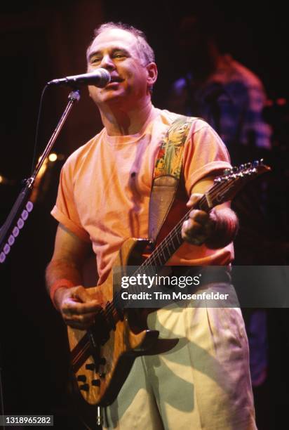 Jimmy Buffett performs at Shoreline Amphitheatre on October 23, 1997 in Mountain View, California.