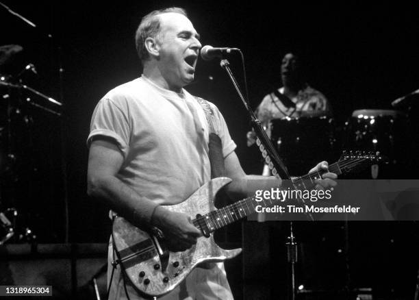 Jimmy Buffett performs at Shoreline Amphitheatre on October 23, 1997 in Mountain View, California.
