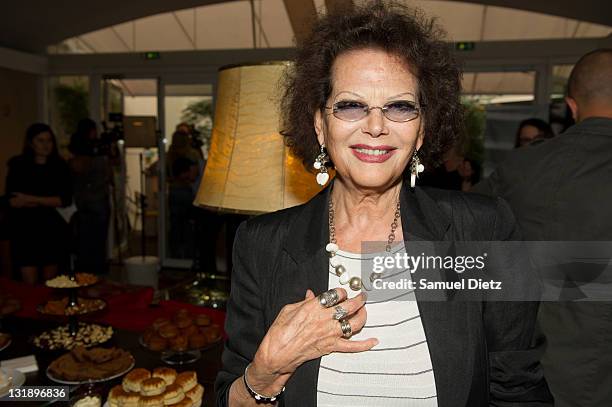 French actress Claudia Cardinale attends the '27th Fete Du Cinema' - Press Conference Presentation at Cinema du Pantheon on June 8, 2011 in Paris,...