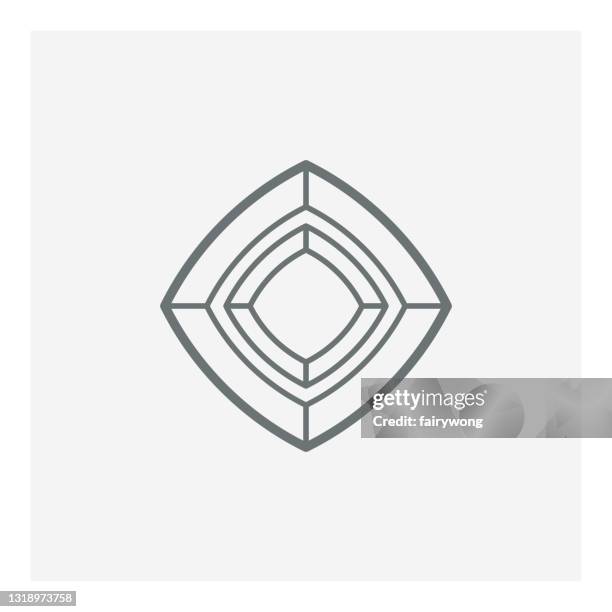 gem vector icon - sapphire logo stock illustrations