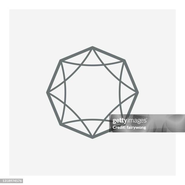 寶石向量圖示 - diamond shapes 幅插畫檔、美工圖案、卡通及圖標