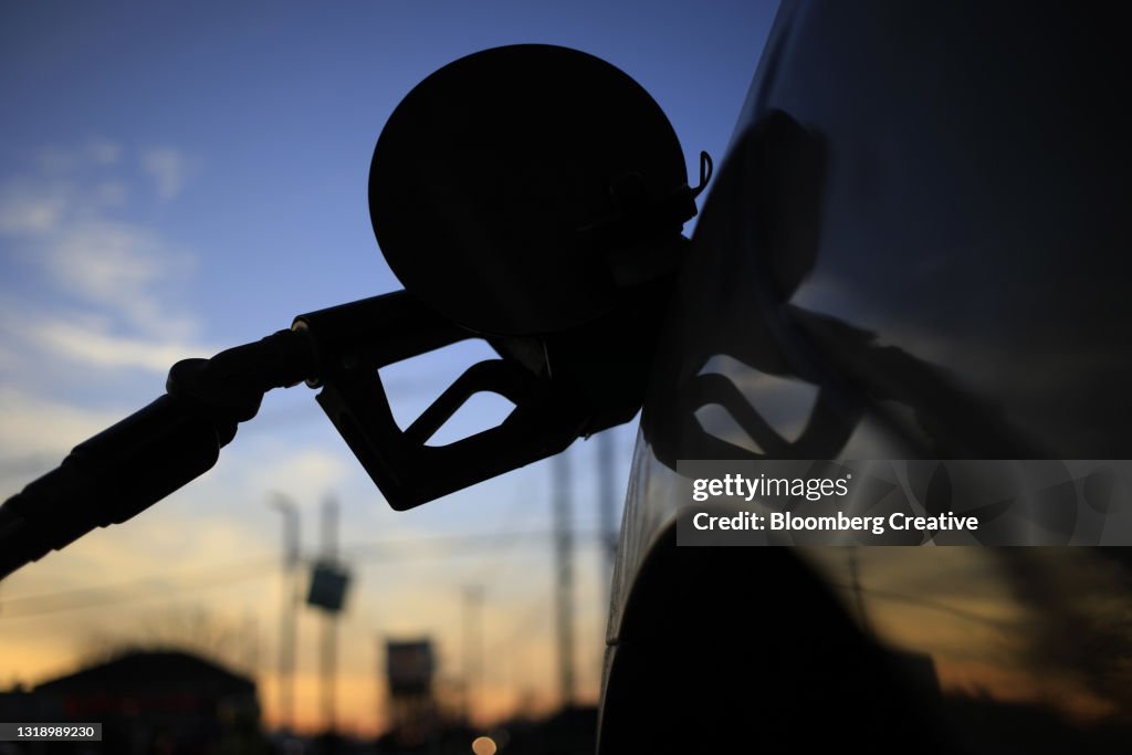 Car At Fuel Pump