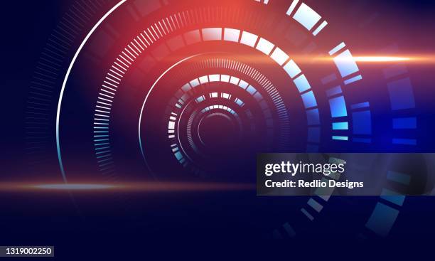 ilustrações de stock, clip art, desenhos animados e ícones de blue abstract technology lights background stock illustration - pista de automobilismo