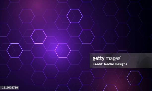 ilustrações de stock, clip art, desenhos animados e ícones de abstract technology or medical background with hexagons shape pattern - hexagon