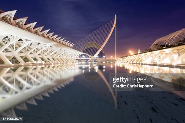 city of arts and sciences, valencia, spain, europe - city of arts & sciences stock pictures, royalty-free photos & images