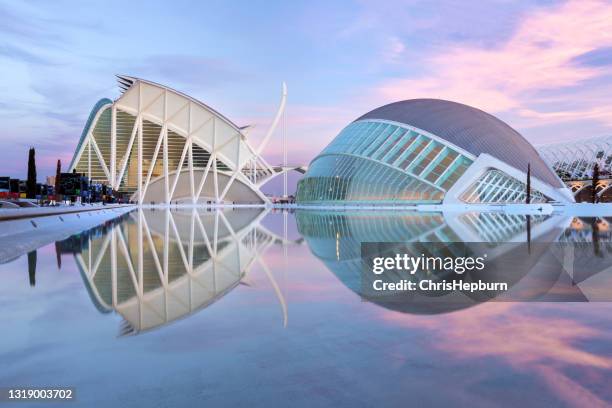 city of arts and sciences, valencia, spain, europe - city of arts & sciences stock pictures, royalty-free photos & images