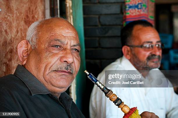 arab men and hookah in port said, egypt - port said stock pictures, royalty-free photos & images