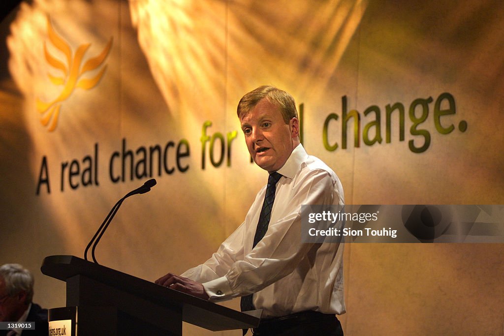 Liberal Democrat Leader Charles Kennedy''s Election Rally