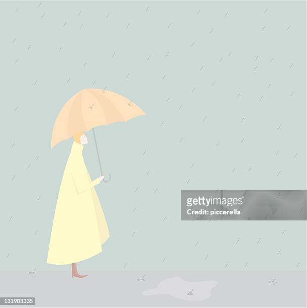 718 Ilustraciones de Mujer Bajo La Lluvia - Getty Images