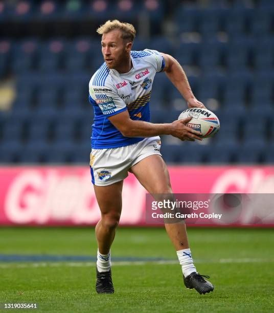 Matt Prior of Leeds during the Betfred Super League match between Leeds Rhinos and Wakefield Trinity at Emerald Headingley Stadium on May 14, 2021 in...