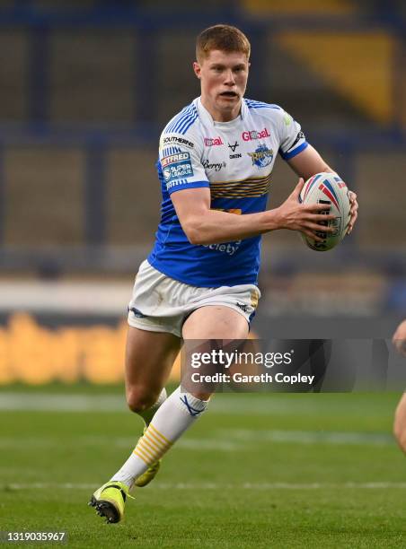 Morgan Gannon of Leeds Rhinos during the Betfred Super League match between Leeds Rhinos and Wakefield Trinity at Emerald Headingley Stadium on May...