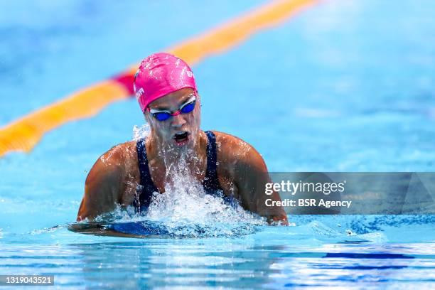 Yuliya Efimova of Russia competing at the Women 200m Breaststroke Preliminary during the LEN European Aquatics Championships Swimming at Duna Arena...