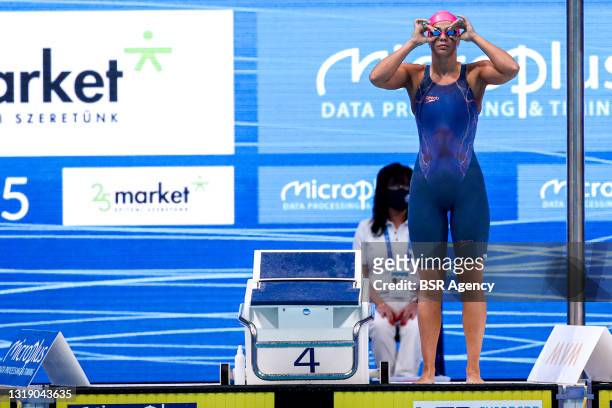 Yuliya Efimova of Russia competing at the Women 200m Breaststroke Preliminary during the LEN European Aquatics Championships Swimming at Duna Arena...