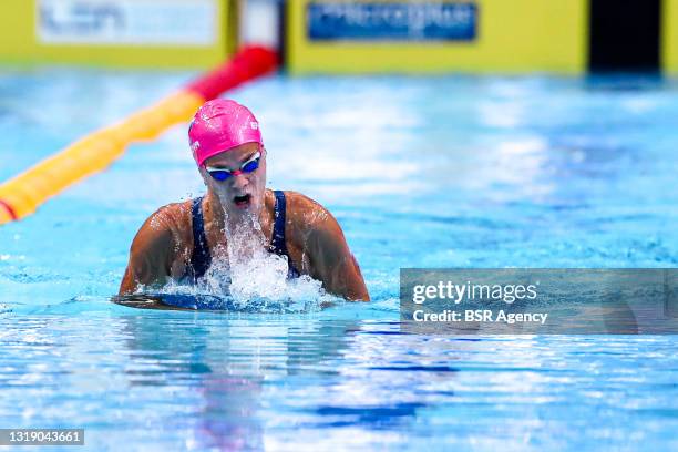 Yuliya Efimova of Russia competing at the Women 200m Breaststroke Preliminary during the LEN European Aquatics Championships Swimming at Duna Arena...