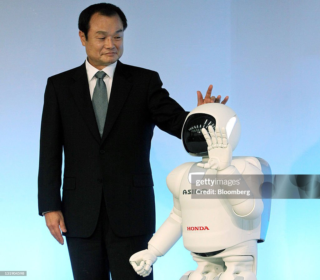 Honda President Takanobu Ito Media Briefing On Robots