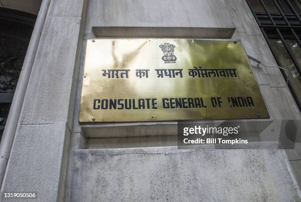 June 15: MANDATORY CREDIT Bill Tompkins/Getty Images Consulate General of India on June 15th, 2020 in New York City.