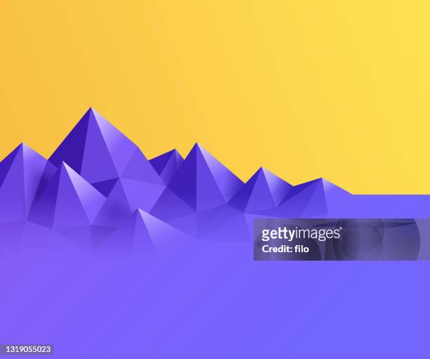 stockillustraties, clipart, cartoons en iconen met mountain gem prisma achtergrond abstract - amethyst