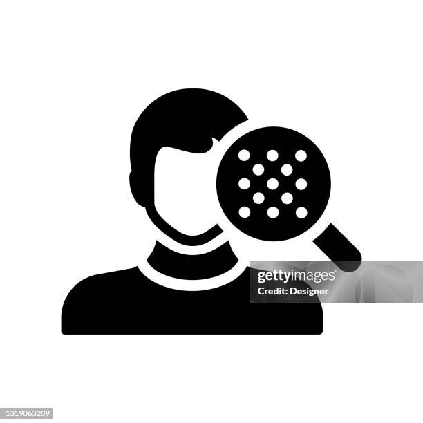 dermatology icon, vector symbol illustration. - empty operating room stock illustrations