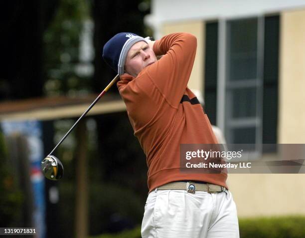 On August 22 Andrew Giuliani plays the first round of the 92nd Metropolitan Golf Assn. Open Championship at the Meadow Brook Club in Jericho, New...