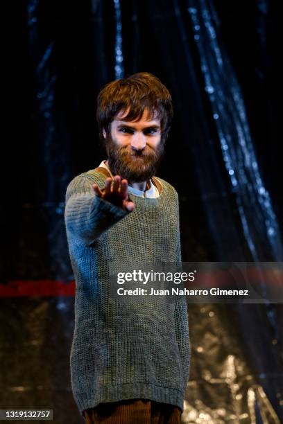 Ricardo Gomez poses on stage during 'El Hombre Almohada' at Teatros del Canal on May 20, 2021 in Madrid, Spain.