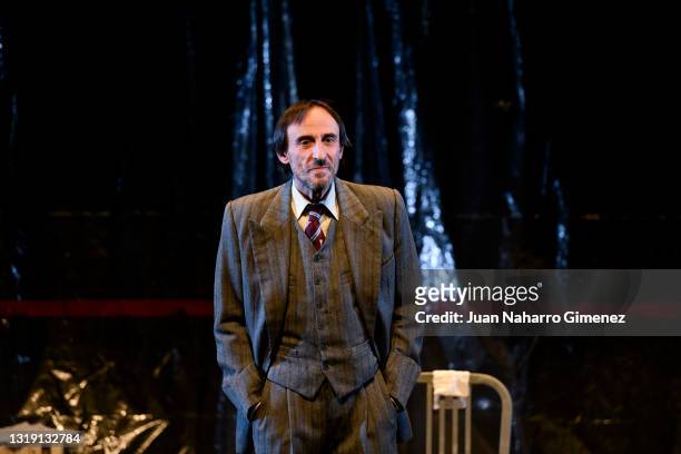 Juan Codina poses on stage during 'El Hombre Almohada' at Teatros del Canal on May 20, 2021 in Madrid, Spain.