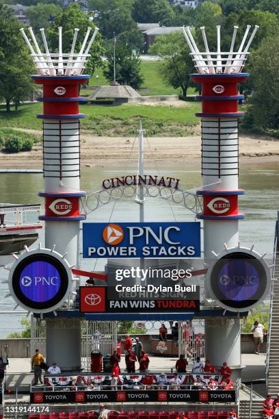 Power Stacks Reds 14 Great American Ballpark Power Stacks Stock Photos, High-Res Pictures ...