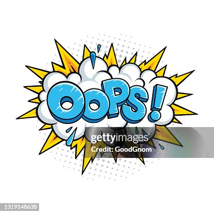 Oops! Vector comic speech bubble effect. Oops! Vector comic speech bubble effect.