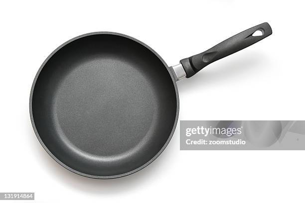 frying pan, skillet - polytetrafluoroethylene stock pictures, royalty-free photos & images