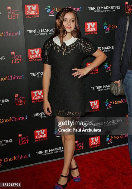 Actress Ariel Winter attends TV Guide magazineÕs annual Hot List Party at Greystone Manor Supperclub on November 7, 2011 in West Hollywood,...