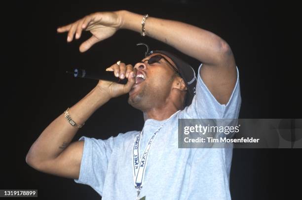 Redman performs during KMEL Summer Jam at Concord Pavilion on August 9, 1997 in Concord, California.