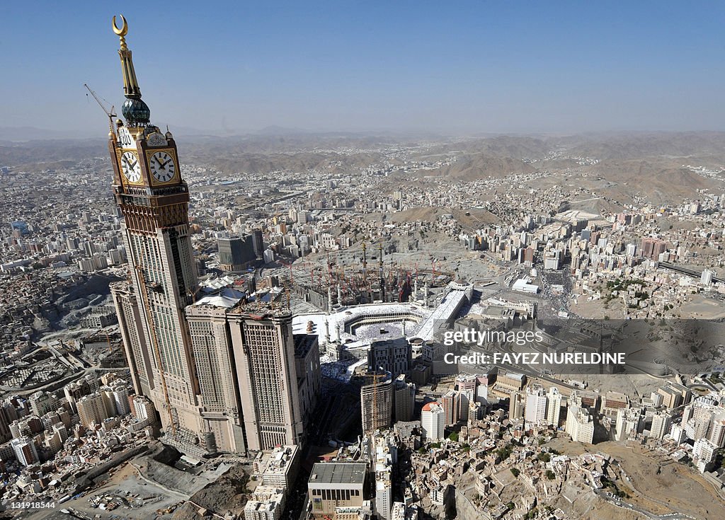 An aerial view taken November 7, 2011 sh