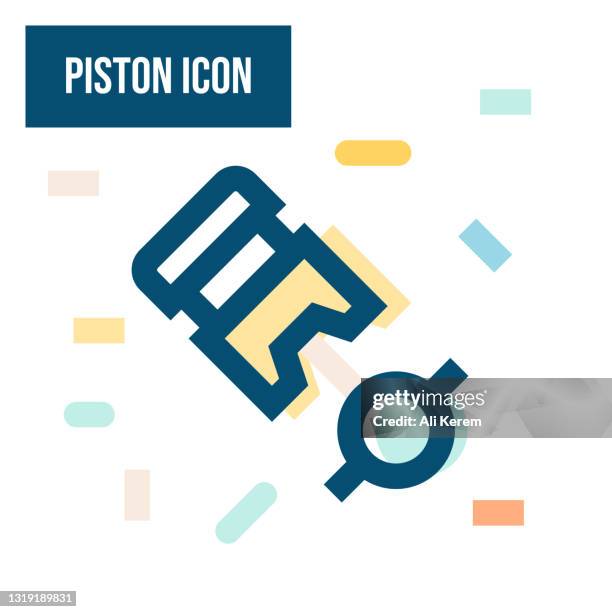 piston icon - spark plug stock illustrations