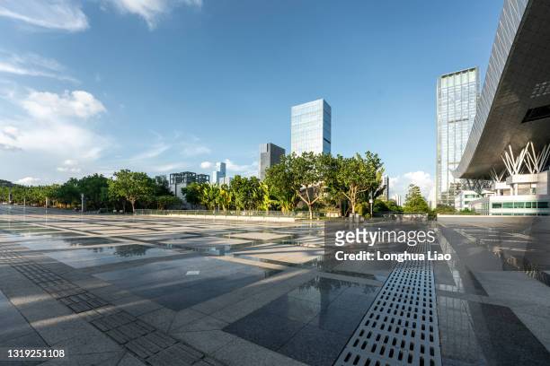 urban architectural landscape - shenzhen street stock pictures, royalty-free photos & images