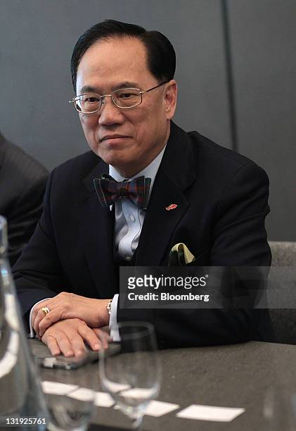 Donald Tsang, Hong Kong's chief executive, listens during an interview in New York, U.S., on Tuesday, Nov. 8, 2011. Tsang said it’s “possible” that...