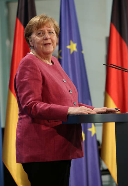 DEU: Merkel Speaks Following Virtual Global Health Summit