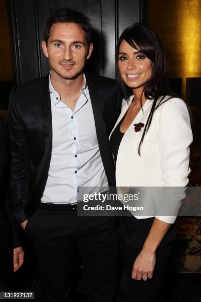 Frank Lampard and Christine Bleakley attend the video launch of Duran Duran 'Girl Panic!' at The Savoy Hotel on November 8, 2011 in London, United...