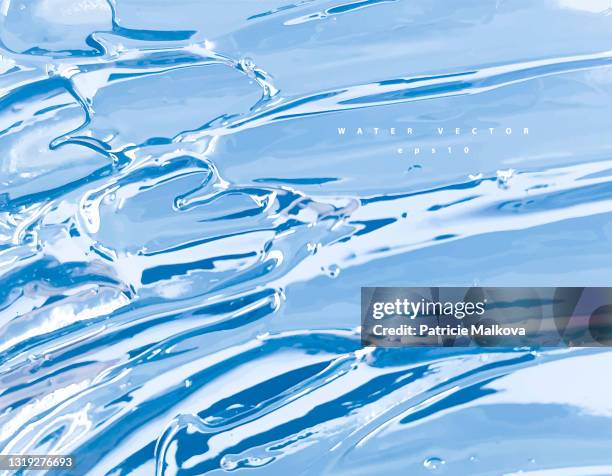 vector natural background with water wave liquid consistency, organic blue fluid, art design, cosmetic background - hair gel stock illustrations