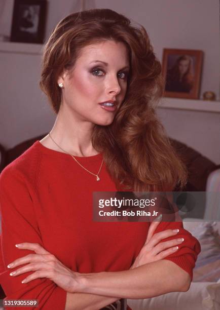 Actress Rebecca Holden photo shoot in Los Angeles, California, circ.1985.