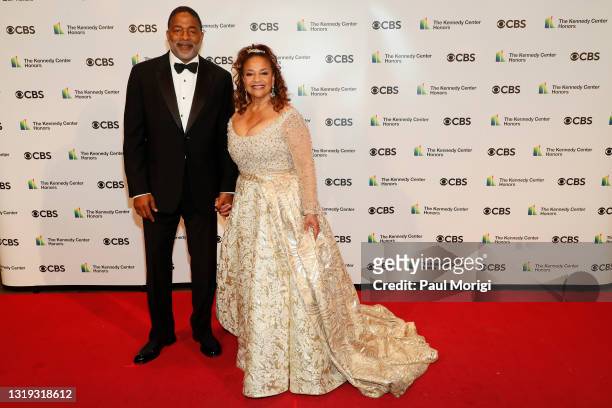 Norm Nixon and Debbie Allen attend the 43rd Annual Kennedy Center Honors at The Kennedy Center on May 21, 2021 in Washington, DC.