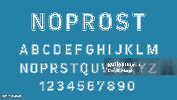 typography alphabet design - movie scripts stock illustrations
