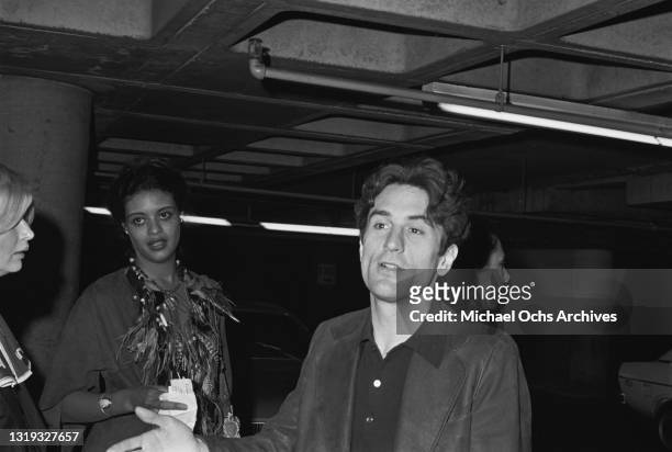 American actress and singer Diahnne Abbott and American actor Robert De Niro attend a New Year Party at the Hilton Hotel in New York City, New York,...